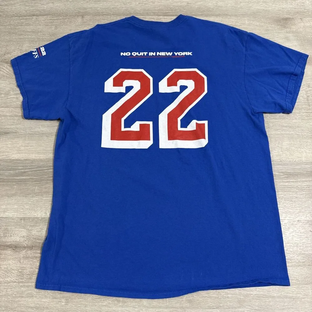New York Rangers Shirt 2022 Playoffs Men's Blue XL 100% Cotton Tee